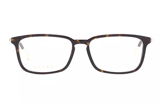 Оправа Gucci Unisex с линзами, коричневый / золотой