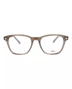 Оптические оправы из ацетата с квадратной оправой Brioni, коричневый/коричневый/прозрачный