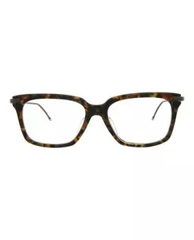 Оптические оправы из ацетата с квадратной оправой Thom Browne, цвет tokyo tortoise/black transparent