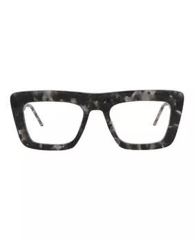 Оптические оправы из ацетата с квадратной оправой Thom Browne, цвет grey tortoise grey tortoise transparent