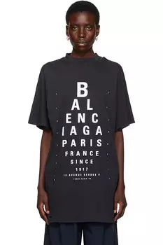 Оптический оверсайз футболка Balenciaga, мультиколор