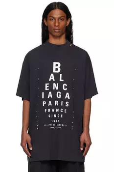 Оптический оверсайз футболка Balenciaga, мультиколор