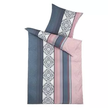 Optidream постельное белье из микрофибры 135 х 200 см, пододеяльник 135 х 200 см, наволочка 80 х 80 см Лисия синий/розовый