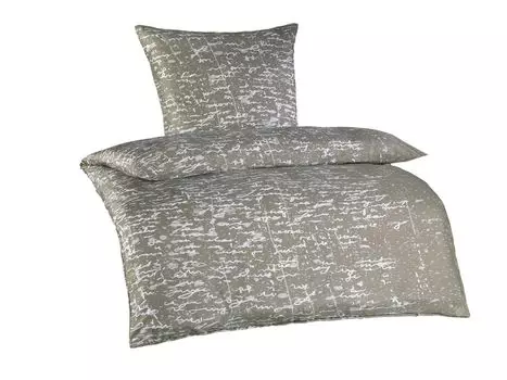 Optidream постельное белье из микрофибры 135 х 200 см, пододеяльник 135 х 200 см, наволочка 80 х 80 см Лианна серый