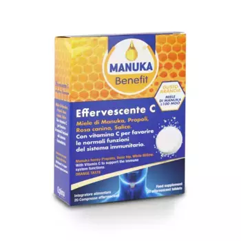 Optima Manuka Benefit Effervescent C 20 таблеток Добавка для иммунной защиты