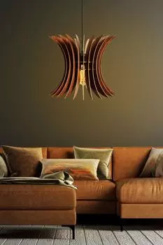 Opviq, 144- 144ПРЛ, цвет орех, люстра, корпус МДФ