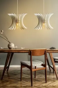 Opviq, 148- 148ПРЛ, белый, люстра, корпус МДФ