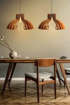 Opviq, 165- 165FLH, цвет орех, люстра, корпус МДФ