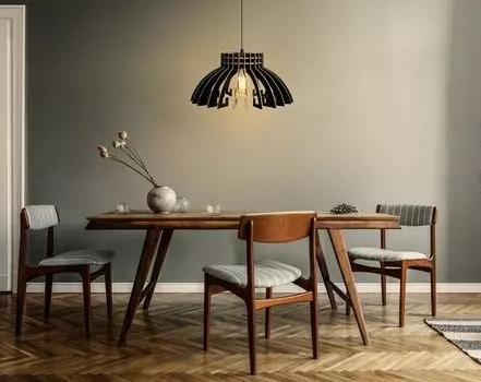 Opviq, 167- 167FLH, черный, люстра, корпус МДФ