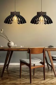 Opviq, 167- 167FLH, черный, люстра, корпус МДФ