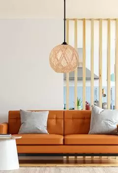 Opviq, 190- 190FLH, коричневый, натуральный цвет, люстра, люстра из джута ручной работы