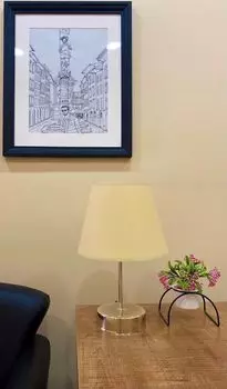 Opviq, 203- 203FLH, кремовый, настольные лампы, металлическая основа, бежевый