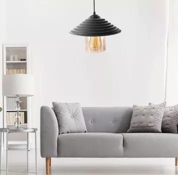 Opviq, 204- 204FLH, черный, люстра, Люстра НЛО с акриловым стеклом