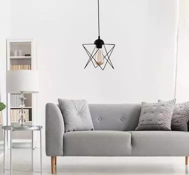 Opviq, 205- 205FLH, черный, люстра, люстра с металлической призмой