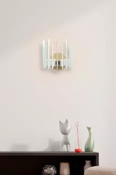 Opviq, 207- 207FLH, белый, настенные светильники, 22x24x19 см, бра зигзаг