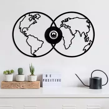 Opviq, 591- 591SHD, черный, настенный светильник, 60 x 12 x 33 см, корпус МДФ