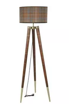 Opviq, 8578- 8578LUN, коричневый, торшеры, корпус из граба