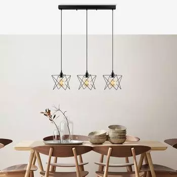 Opviq, Akkas- Akkas FLG, черный, люстра, 98 х 24 см, металлический корпус