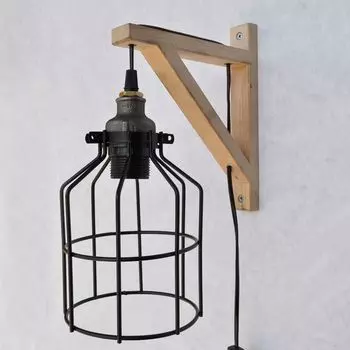 Opviq, Almla- Pp127EVL, Черный, настенные светильники, 35 x 30 x 17 см, 100% железная труба