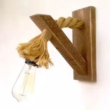 Opviq, Almla- PP155EVL, цвет орех, настольные лампы, 30 x 21 x 9 см, 100% ель, коричневый