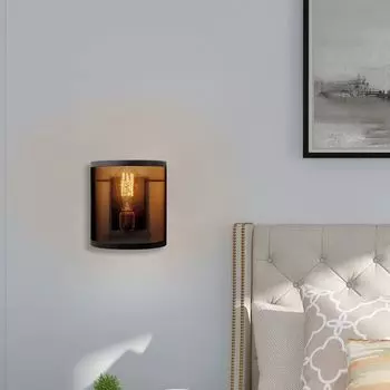 Opviq, Amasra- Amasra NOR, черный, настенные светильники, металлический корпус