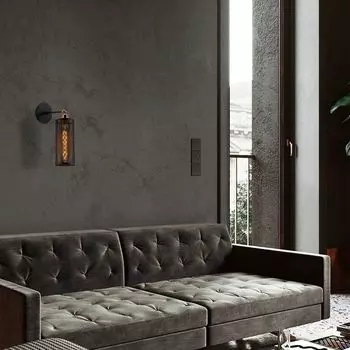 Opviq, Amasra- Amasra NOR, черный, настенные светильники, металлический корпус