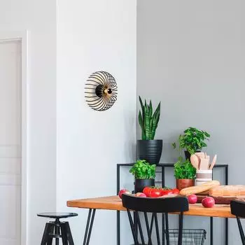 Opviq, Aspendos- Aspendos NOR, черный, настенные светильники, металлический корпус