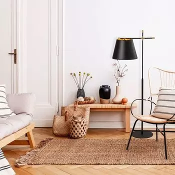 Opviq, Assos- Assos NOR, Черный, Торшеры, металлический корпус