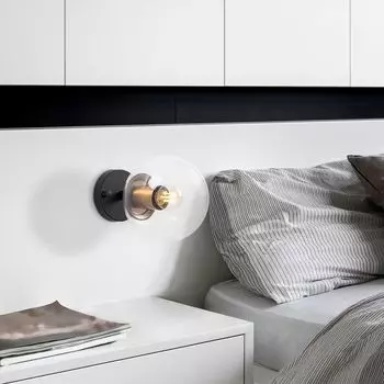 Opviq, Atmaca- Atmaca FLG, черный, настенный светильник, 15 х 15 см, металлический корпус