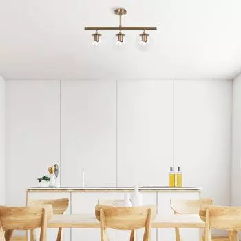 Opviq, Atmaca- Atmaca FLG, винтаж, люстра, 60 х 15 см, металлический корпус