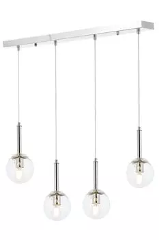 Opviq, Av-AVAUR, хром, люстра, 70 х 13 см, корпус металл, серебро