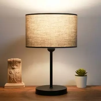 Opviq, AYD-AYDAXL, антрацит, настольные лампы, 24 х 15 см, 100% металл, серый