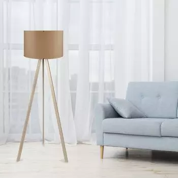 Opviq, AYD- AYDAXL, автозагар, кремовый, торшеры, 38 х 140 см, 70% МДФ/30% ткань ПВХ, бежевый