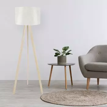 Opviq, AYD- AYDAXL, белый, коричневый, торшеры, 38 х 140 см, 70% МДФ/30% ПВХ ткань