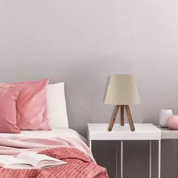 Opviq, AYD- AYDAXL, бежевый, прикроватные светильники, 22 х 33 см, 70% бук / 30% ткань ПВХ