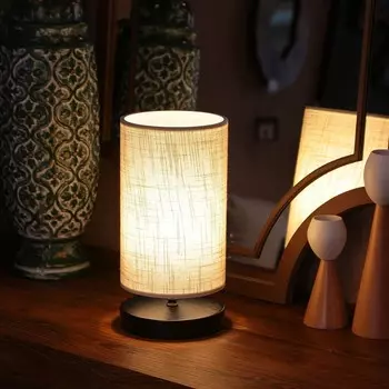 Opviq, AYD- AYDAXL, кремовый, настольные лампы, 24 х 15 см, 100% дерево, бежевый