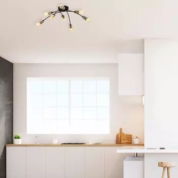 Opviq, Banana- Banana TTM, черный, винтаж, люстра, 79 х 79 см, металлический корпус