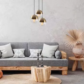 Opviq, Bastos- Bastos TTM, винтаж, люстра, 44 х 44 см, корпус металл