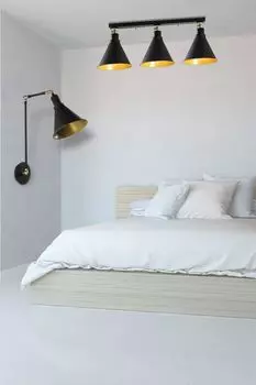 Opviq, Berceste- Berceste NOR, черный, люстра, 60 х 6 см, бра: корпус металл