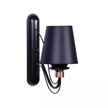 Opviq, Berfin- Berfin Siyah Aplik Siyah AbajurluSTL, Colorful, настенные светильники, 12 x 30 x 29 см, металлический корпус, мультиколор