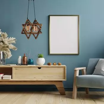 Opviq, Berlin- Berlin Ahap 2 Li Sarkt YankLUN, коричневый, люстра, 43 x 43 x 40 см, деревянный корпус