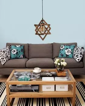 Opviq, Berlin Yank 80x43 см, люстра, коричневый, корпус деревянный