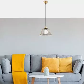 Opviq, BOEY- BOEYFLG, блестящий, золото, люстра, 35 x 35 x 121 см, металлический корпус