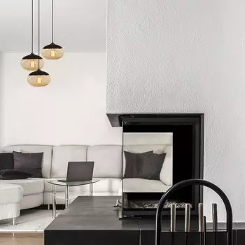 Opviq, Camini- Camini OPV, Черный, Мед, Люстра, Металлический корпус