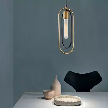 Opviq, Cerco- Cerco OPV, черный, золото, люстра, 14 х 8 см, металлический корпус