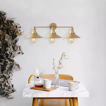 Opviq, Conical- Conical FLG, золото, настенные светильники, 75 x 27 x 20 см, металлический корпус