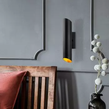 Opviq, Cut-Cut FLG, черный, настенный светильник, 8 x 12 x 40 см, металлический корпус