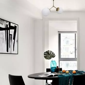 Opviq, Damar, 44 x 15 см, люстра, желтый, белый, металлический корпус