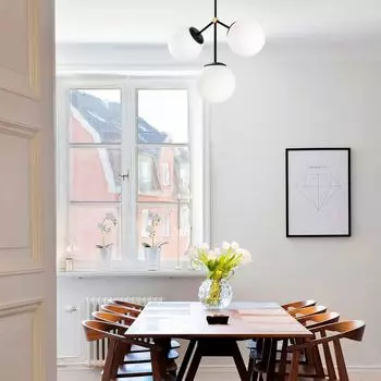 Opviq, Damar- Damar OPV, черный,белый, люстра, 43 х 15 см, металлический корпус