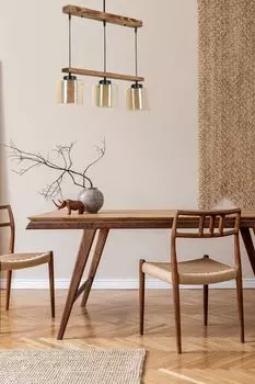 Opviq, David- David 3 l sral yank bal caml sarktLUN, винтаж, люстра, деревянный корпус